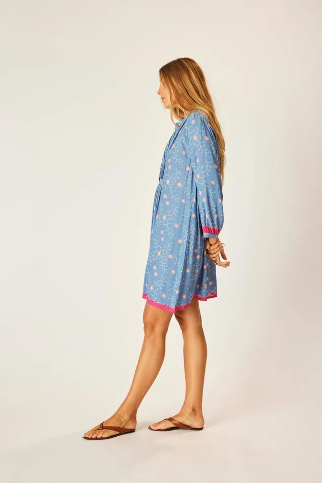 Natalie Martin SAMMIE SHORT DRESS Pinwheel Denim Shop The Family Martin