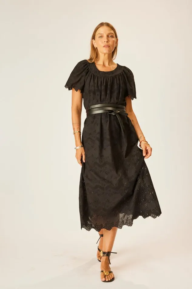 Natalie Martin SIENNA DRESS Geranium Midnight Shop Dresses