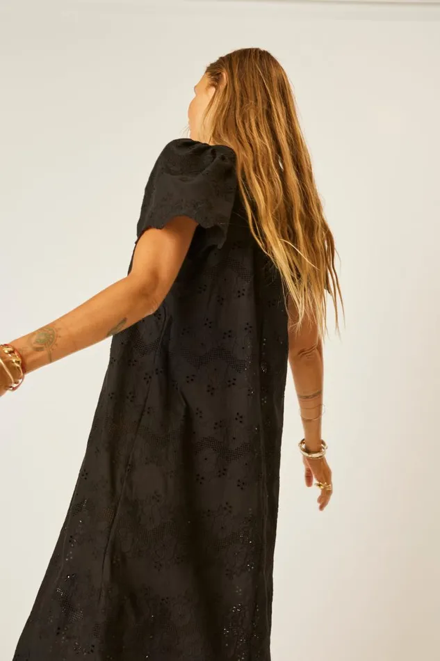 Natalie Martin SIENNA DRESS Geranium Midnight Shop Dresses