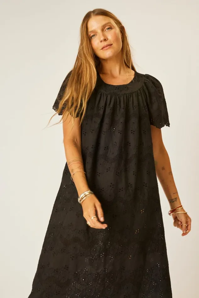 Natalie Martin SIENNA DRESS Geranium Midnight Shop Dresses