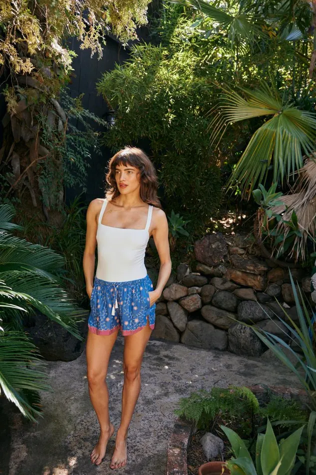 Natalie Martin TASH SHORT Pinwheel Denim Shop Bottoms