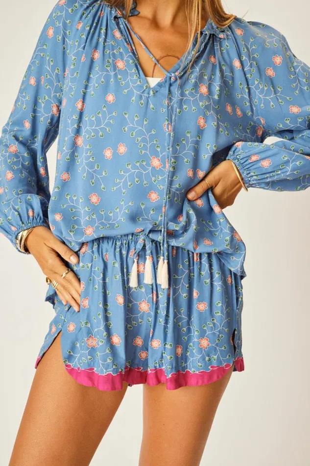 Natalie Martin TASH SHORT Pinwheel Denim Shop Bottoms