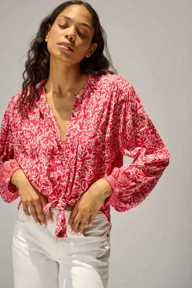 Natalie Martin TOLAN SHIRT Gloriosa Flamingo Shop Tops