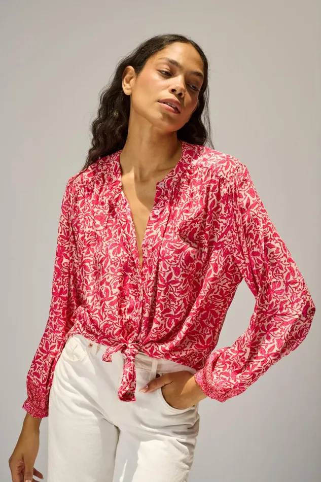 Natalie Martin TOLAN SHIRT Gloriosa Flamingo Shop Tops