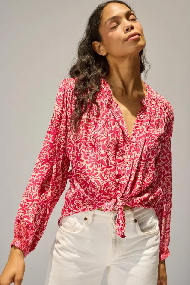 Natalie Martin TOLAN SHIRT Gloriosa Flamingo Shop Tops