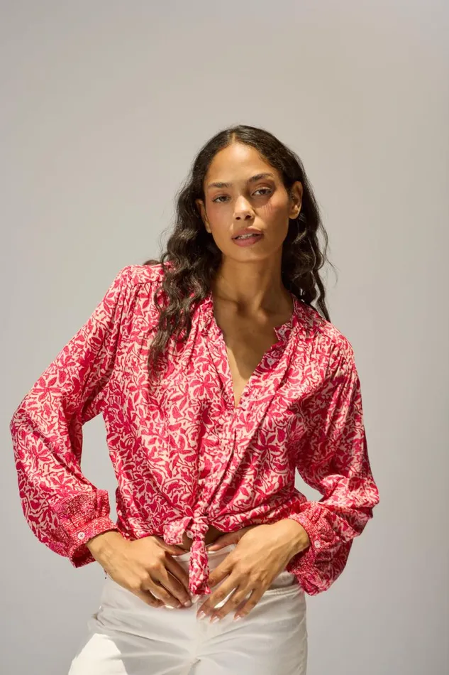 Natalie Martin TOLAN SHIRT Gloriosa Flamingo Shop Tops