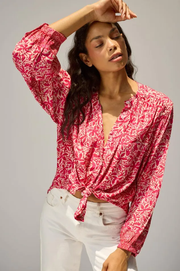 Natalie Martin TOLAN SHIRT Gloriosa Flamingo Shop Tops