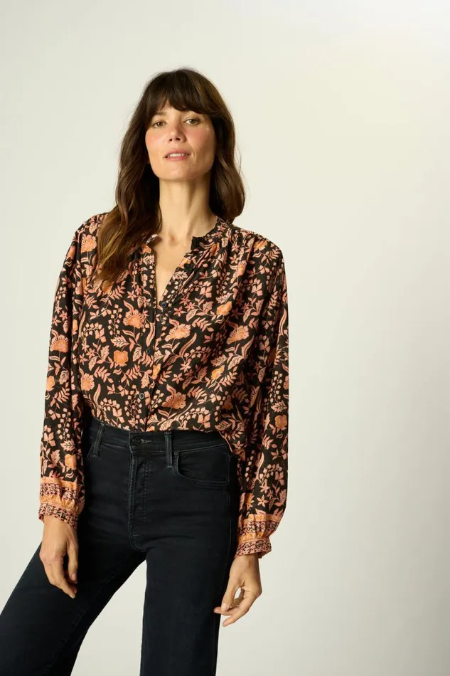 Natalie Martin TOLAN SHIRT Sweet Autumn Black Shop Tops