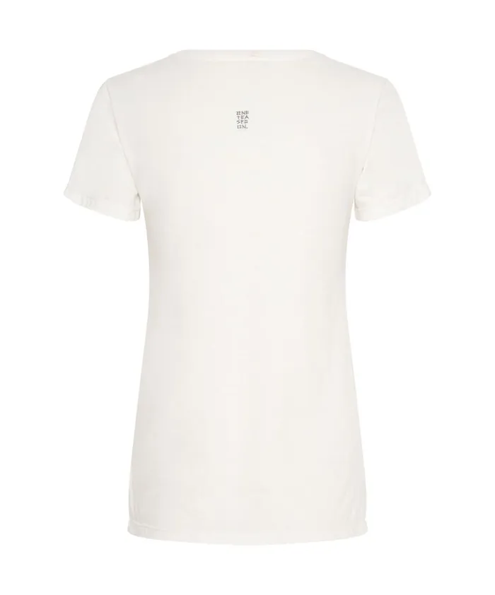 NATURAL WHITE BOWER BIRD ORGANIC FITTED TEE Women One Teaspoon Tops NATURAL WHITE BOWER BIRD ORGANIC FITTED TEE Women One Teaspoon Tops