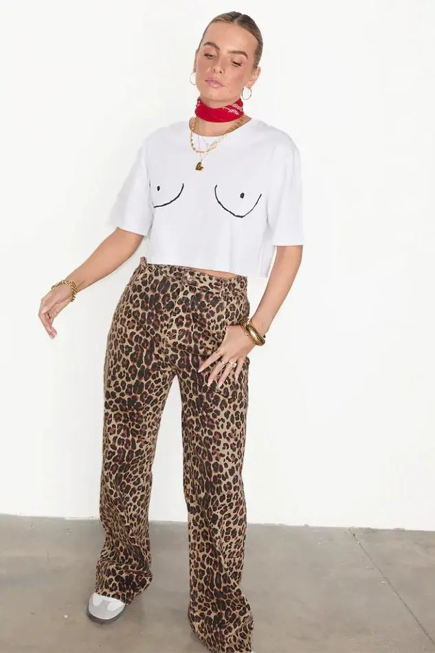 Never Fully Dressed Boob Crop Tshirt Women Tops and TShirts