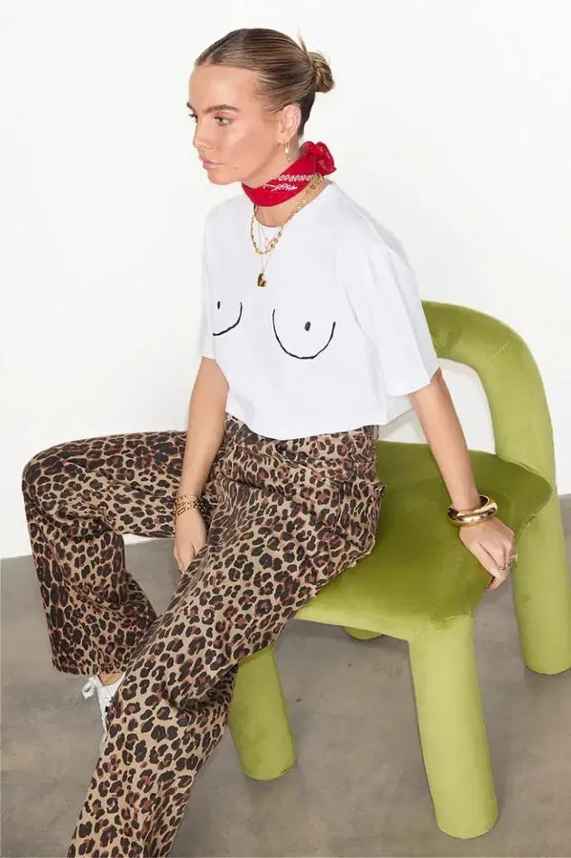 Never Fully Dressed Boob Crop Tshirt Women Tops and TShirts