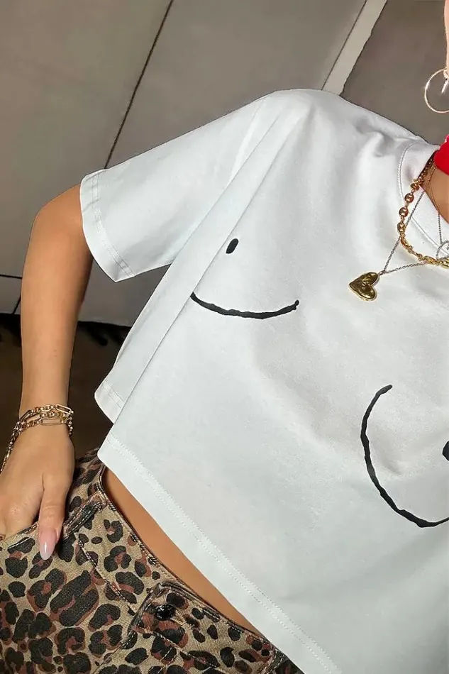 Never Fully Dressed Boob Crop Tshirt Women Tops and TShirts