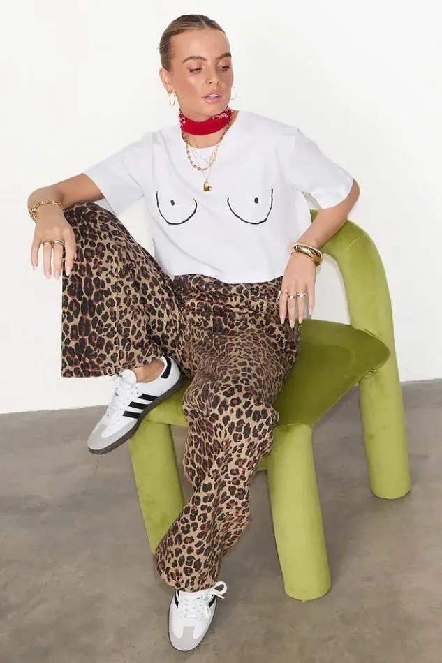 Never Fully Dressed Boob Crop Tshirt Women Tops and TShirts