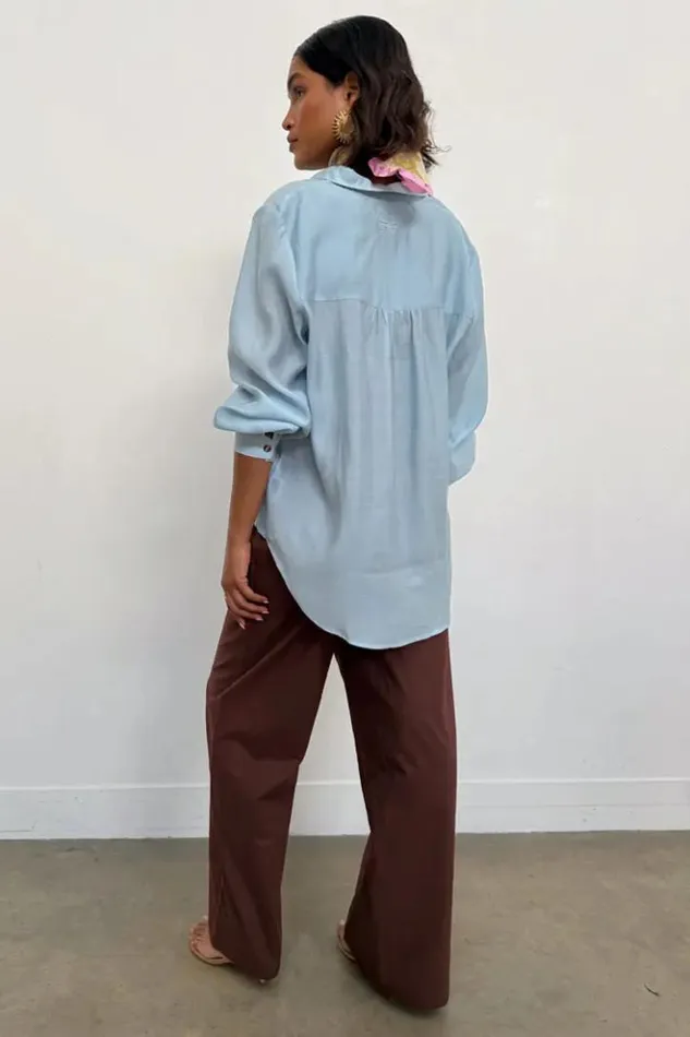 Never Fully Dressed Brown Cotton Linen Demi Trouser Women Newness
