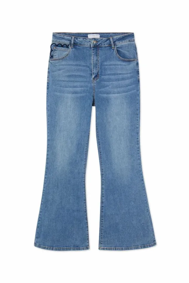 Never Fully Dressed Denim Flare Scallop Jean Women Newness