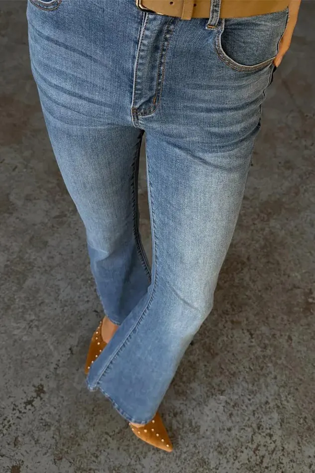 Never Fully Dressed Denim Flare Scallop Jean Women Newness