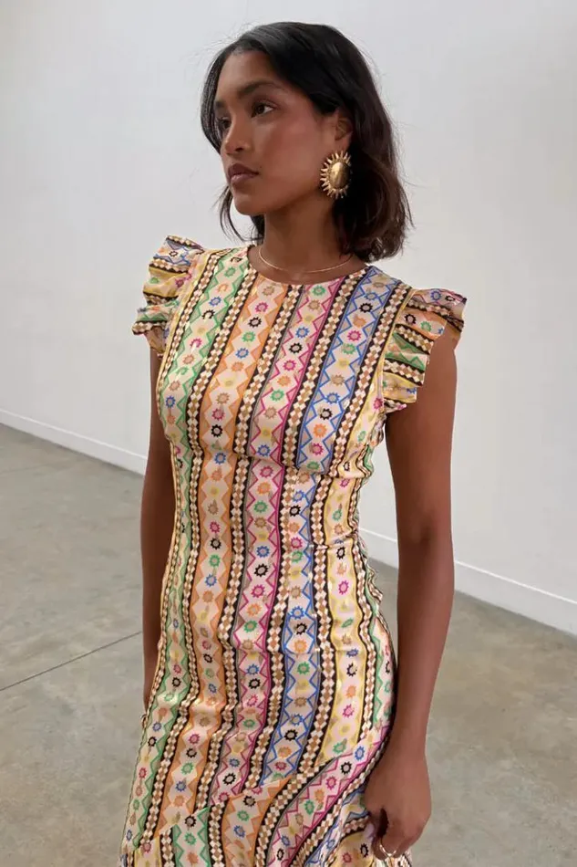 Never Fully Dressed Fiesta Remi Midi Dress Women Newness