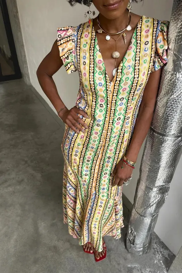 Never Fully Dressed Fiesta Remi Midi Dress Women Newness