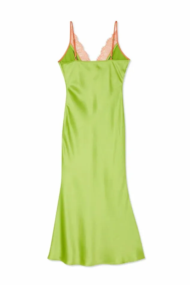 Never Fully Dressed Lime And Coral Lily Dress Women Newness