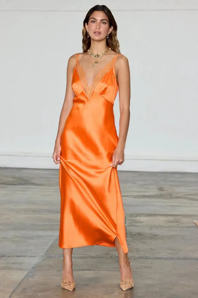 Never Fully Dressed Orange Lily Dress Women Newness