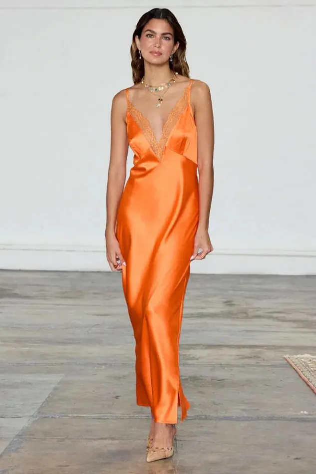 Never Fully Dressed Orange Lily Dress Women Newness