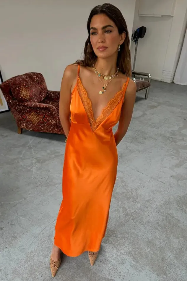 Never Fully Dressed Orange Lily Dress Women Newness