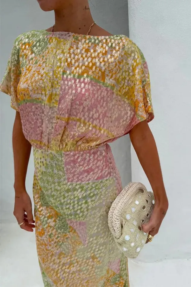 Never Fully Dressed Pink Boho Elodie Dress Women Newness