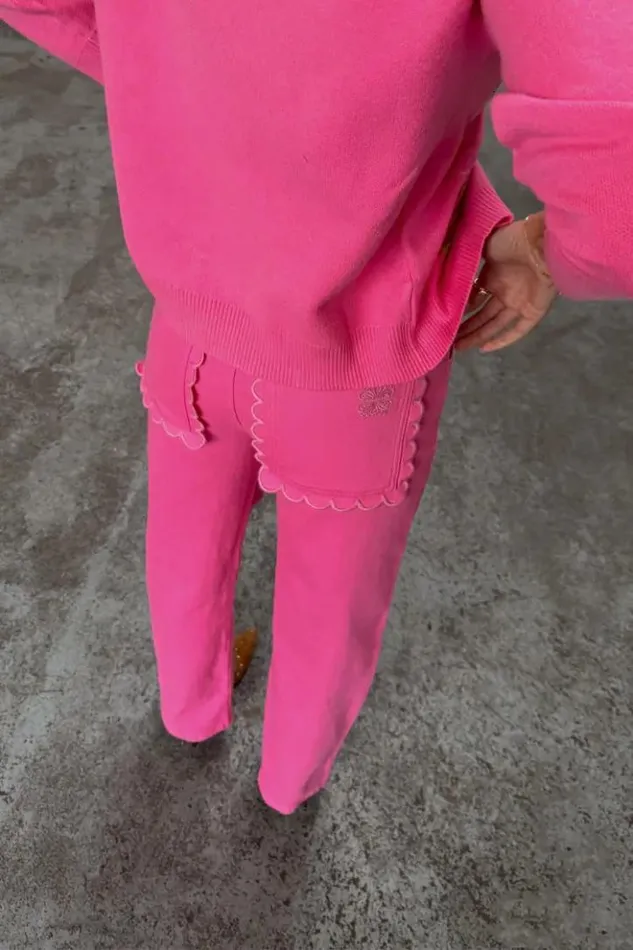 Never Fully Dressed Pink Denim Scallop Detail Jeans Petite Women Petite