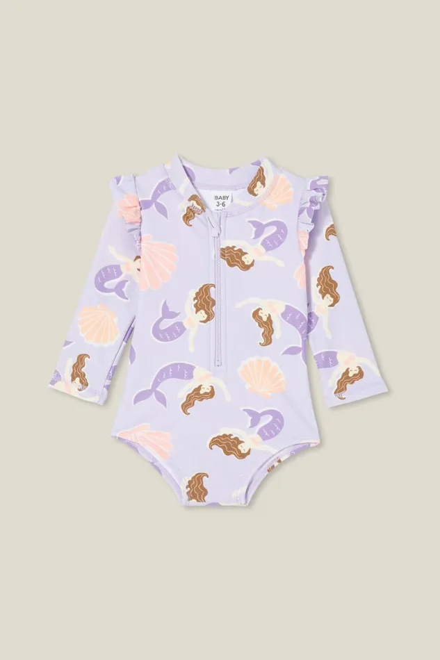 Nicky Long Sleeve Ruffle Swimsuit Vintage Lilacmermaids Baby Cotton On Swimwear Nicky Long Sleeve Ruffle Swimsuit Vintage Lilacmermaids Baby Cotton On Swimwear