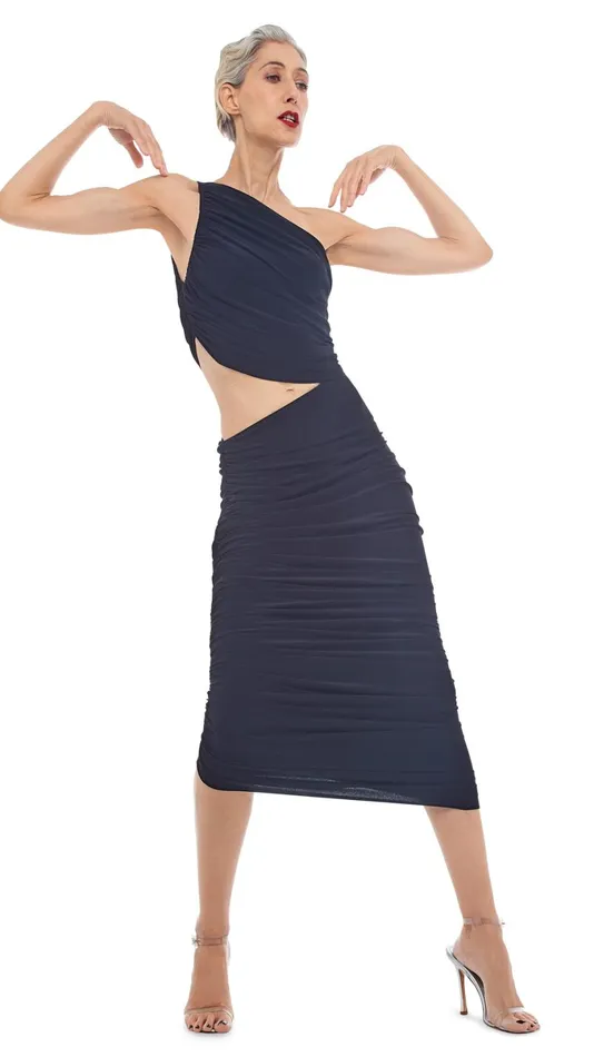 Norma Kamali Bottoms DIANA LONG SKIRT Black 8211 Clothing