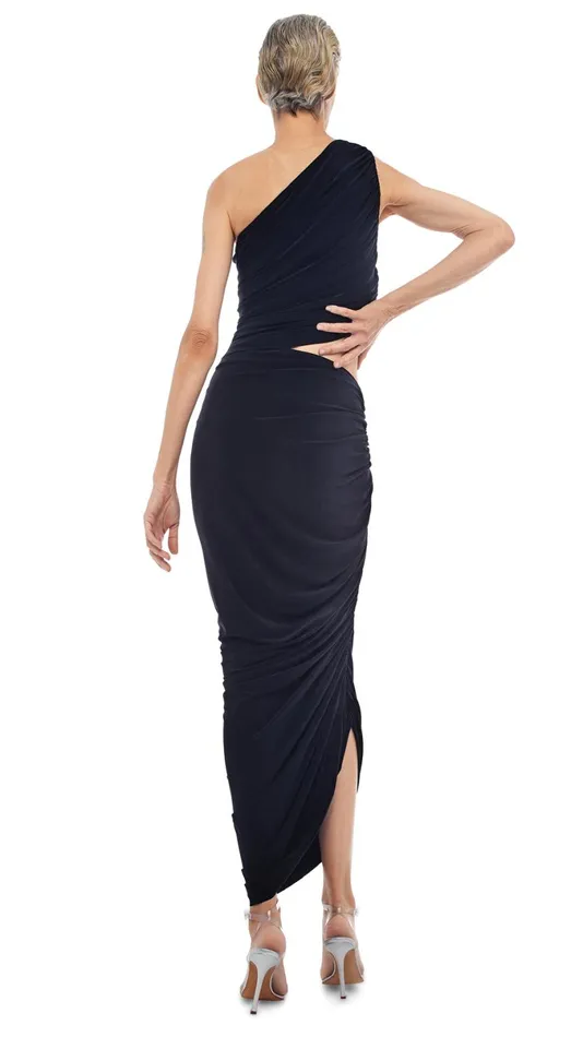 Norma Kamali Bottoms DIANA LONG SKIRT Black 8211 Clothing