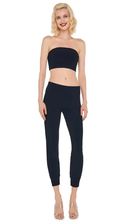Norma Kamali Bottoms JOG PANT Black 8211 Clothing