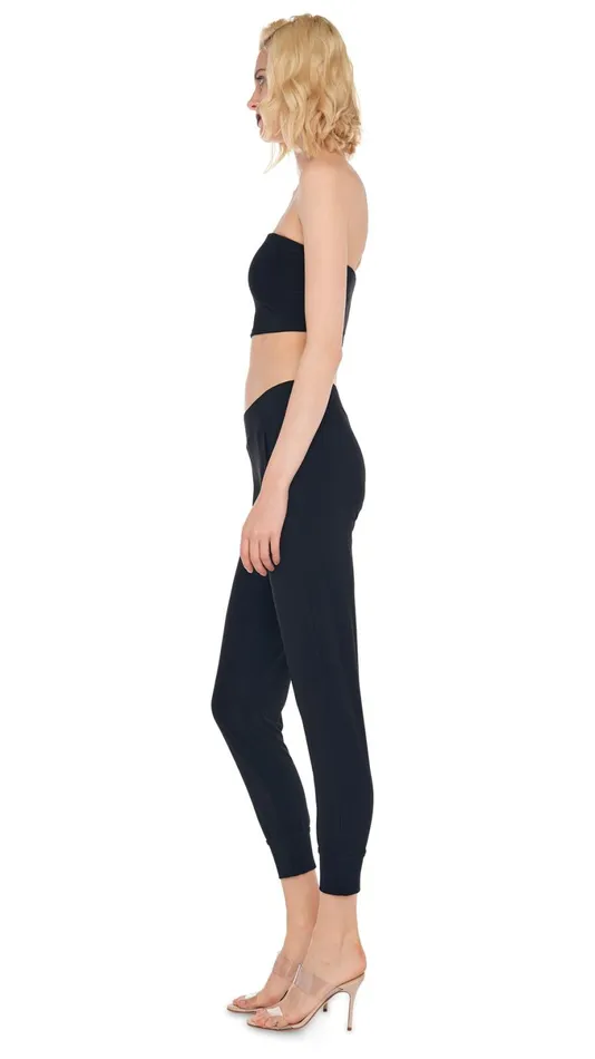 Norma Kamali Bottoms JOG PANT Black 8211 Clothing