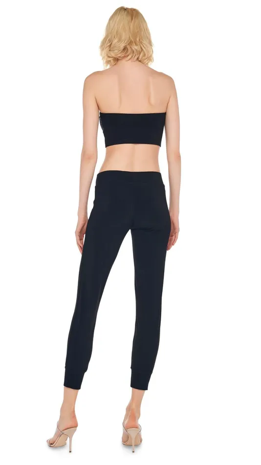 Norma Kamali Bottoms JOG PANT Black 8211 Clothing