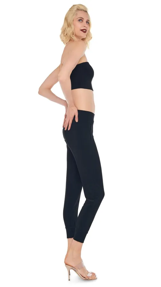 Norma Kamali Bottoms JOG PANT Black 8211 Clothing