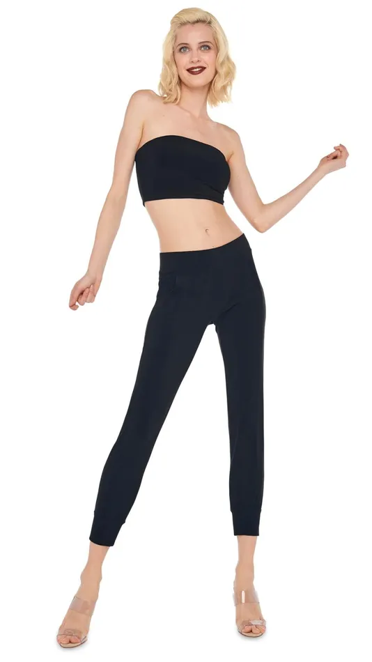Norma Kamali Bottoms JOG PANT Black 8211 Clothing