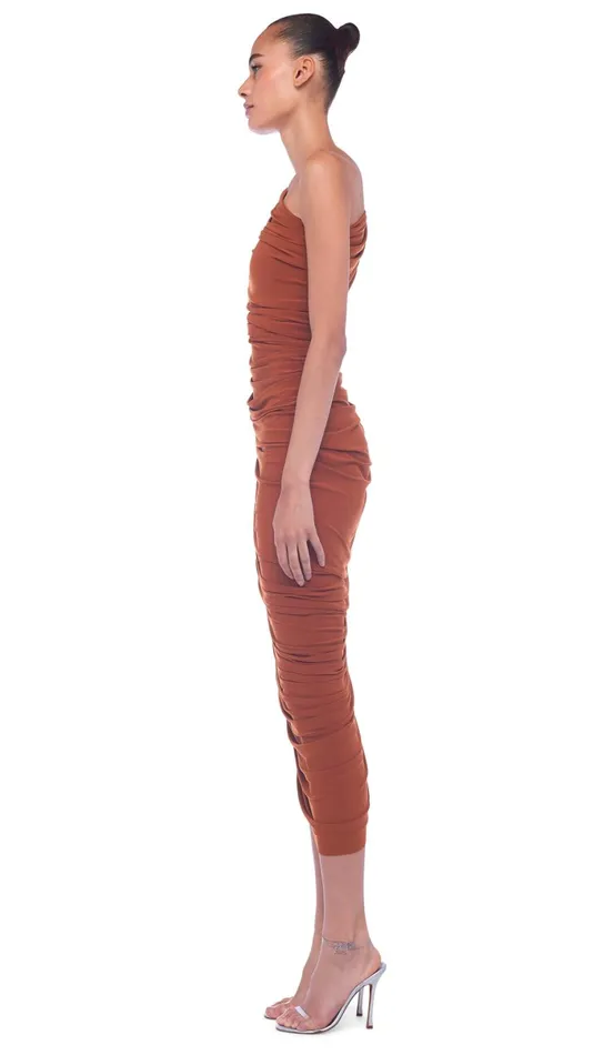 Norma Kamali Dresses DIANA GOWN Bronze 8211 Clothing