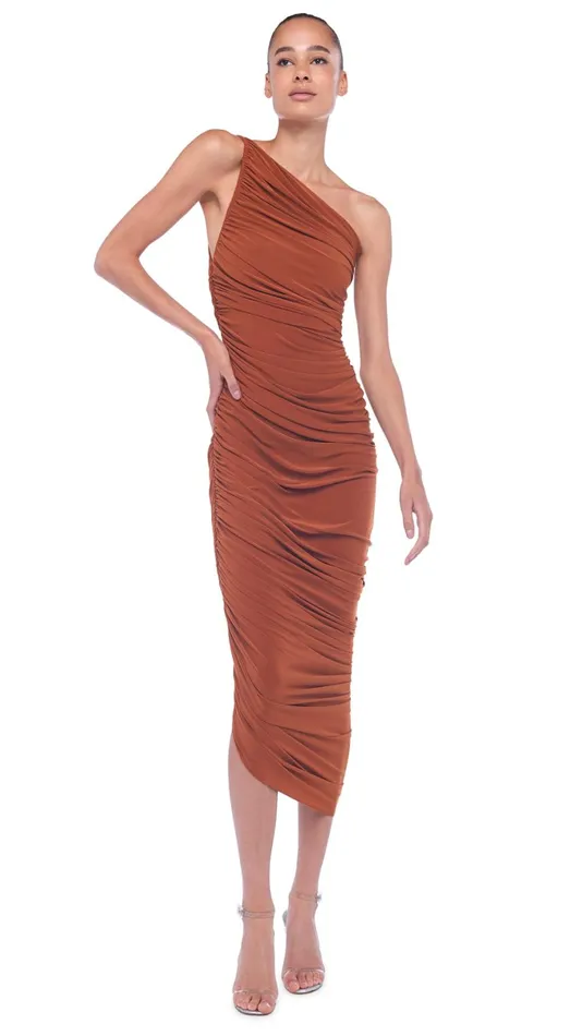 Norma Kamali Dresses DIANA GOWN Bronze 8211 Clothing