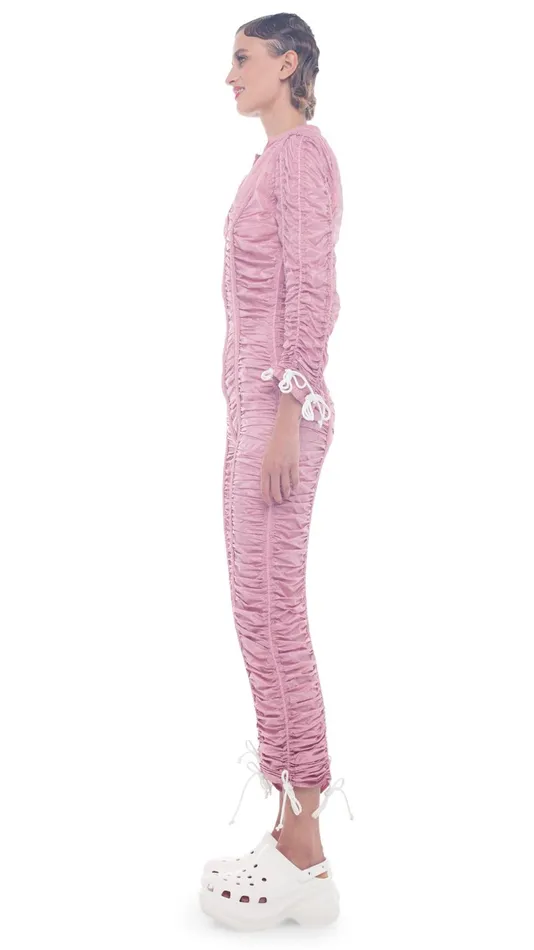 Norma Kamali Jumpsuits PARACHUTE JUMPSUIT Dusty Pink 8211 Clothing