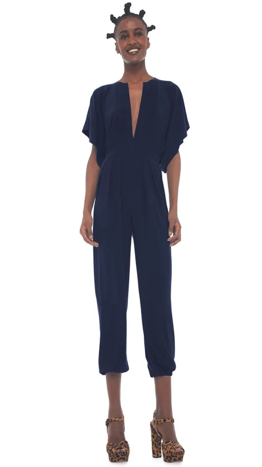 Norma Kamali Jumpsuits RECTANGLE JOG JUMPSUIT Midnight 8211 Clothing