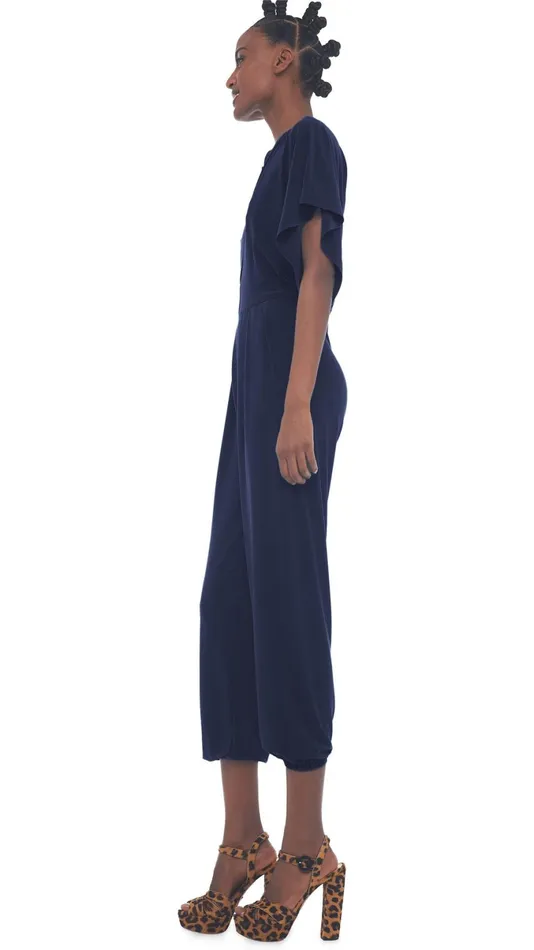 Norma Kamali Jumpsuits RECTANGLE JOG JUMPSUIT Midnight 8211 Clothing