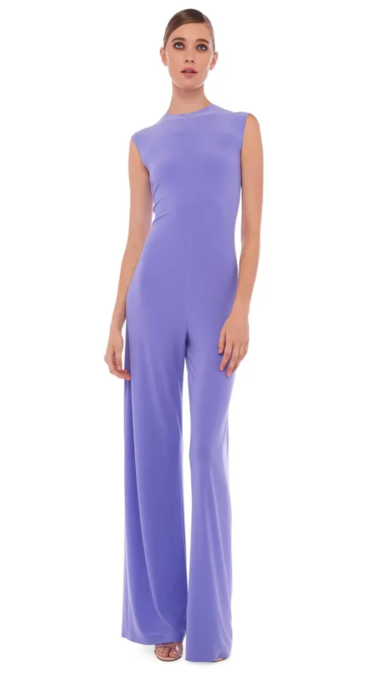 Norma Kamali Jumpsuits SLEEVELESS JUMPSUIT Lilac 8211 Clothing
