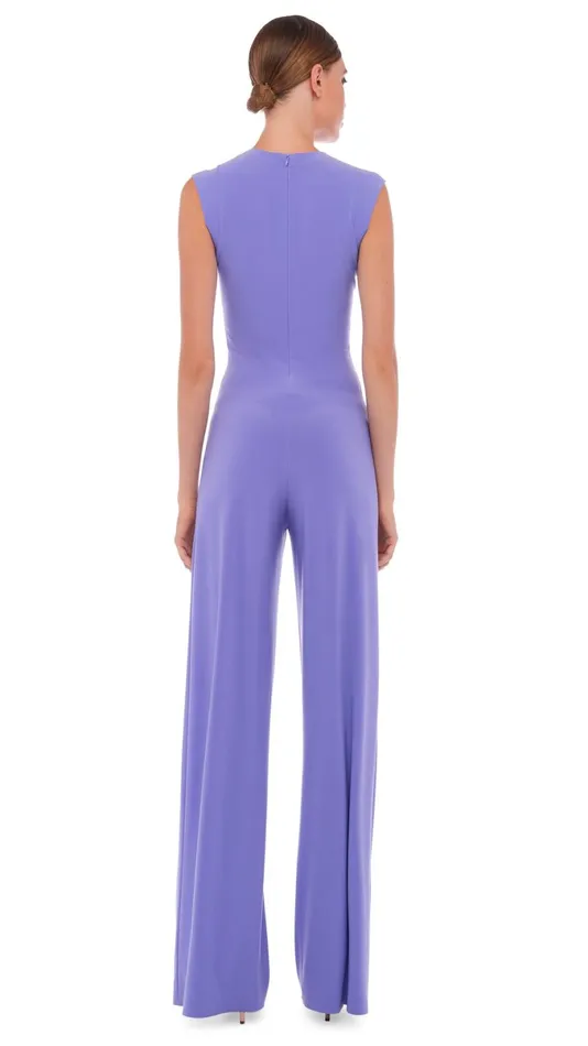 Norma Kamali Jumpsuits SLEEVELESS JUMPSUIT Lilac 8211 Clothing
