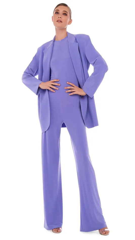 Norma Kamali Jumpsuits SLEEVELESS JUMPSUIT Lilac 8211 Clothing