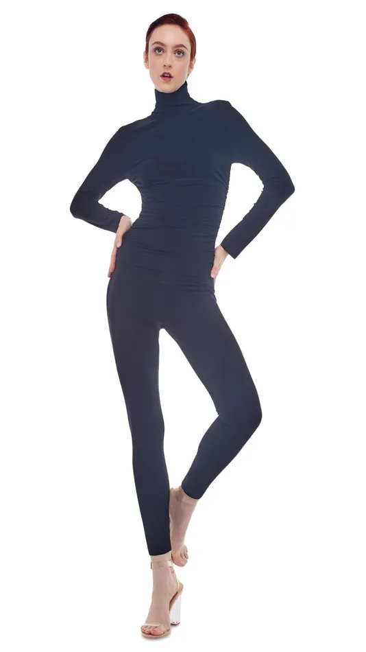 Norma Kamali Jumpsuits TURTLE NECK CATSUIT 8211 Clothing