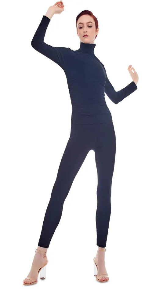 Norma Kamali Jumpsuits TURTLE NECK CATSUIT 8211 Clothing