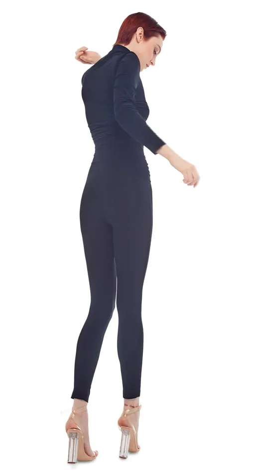 Norma Kamali Jumpsuits TURTLE NECK CATSUIT 8211 Clothing