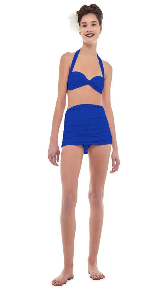 Norma Kamali Swimwear BILL BOTTOM Electric Blue 8211 Clothing