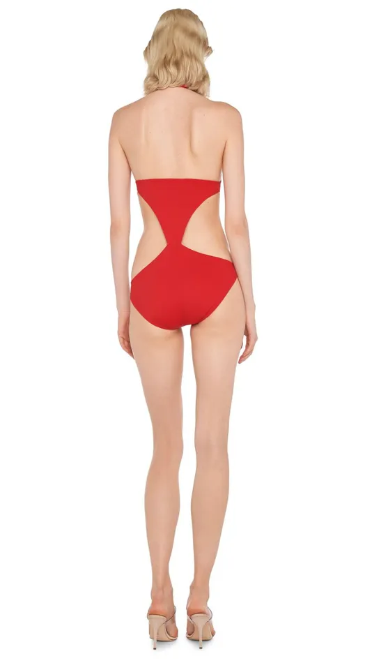 Norma Kamali Swimwear CHUCK Tiger Red 8211 Clothing
