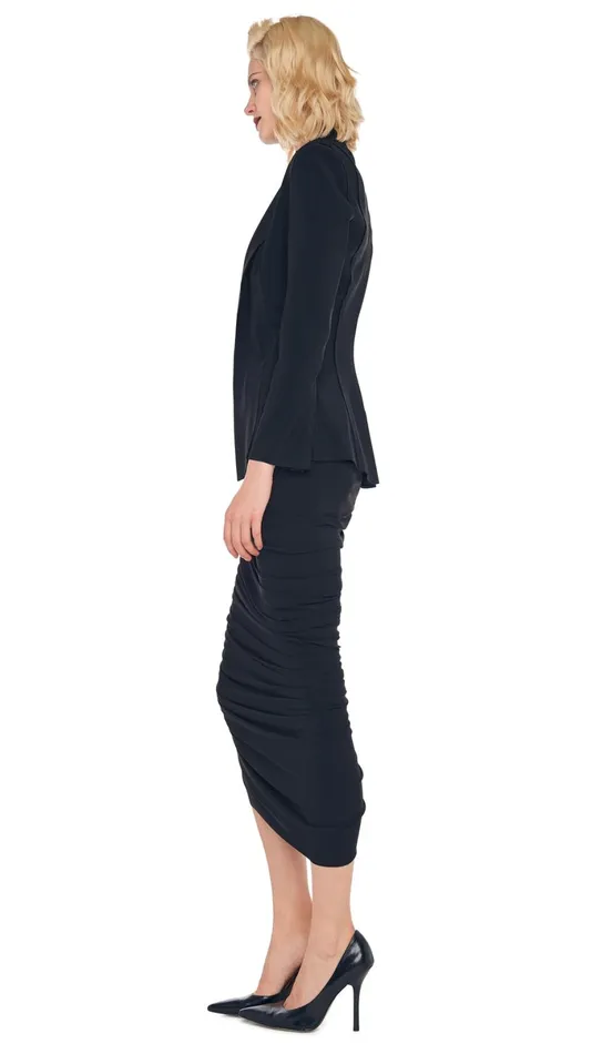 Norma Kamali Wardrobe DIANA GOWN With SINGLE BREASTED BOY FIT JACKET 8211 Clothing Norma Kamali Wardrobe DIANA GOWN With SINGLE BREASTED BOY FIT JACKET 8211 Clothing